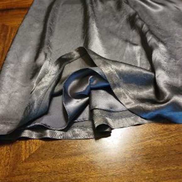 BCBG Silver Satin Dress - Picture 6 of 15